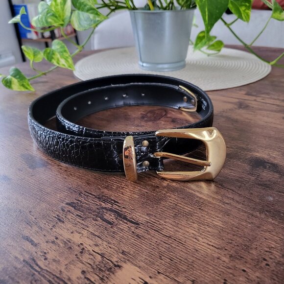 Black vintage belt - Picture 1 of 3